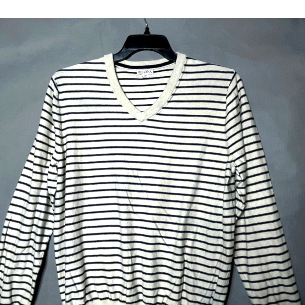 Merona Striped Pull Over Cardigan - Picture 3 of 6